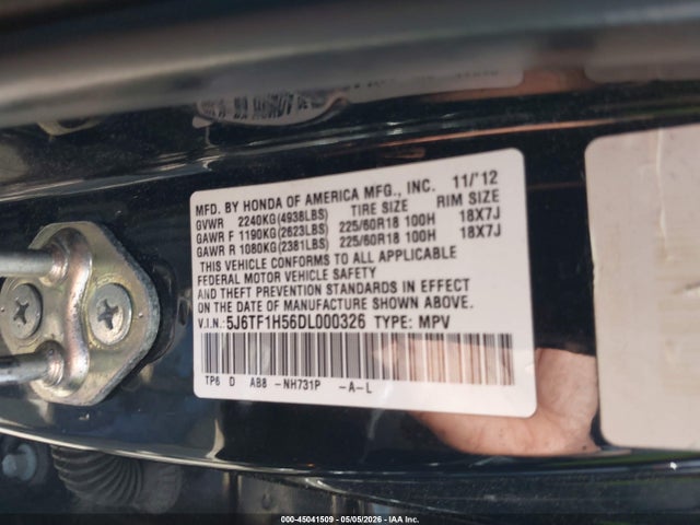 Honda Crosstour Ex-l V6