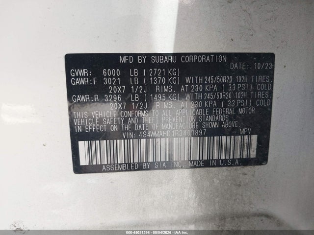 Subaru Ascent Onyx Edition 7-passenger