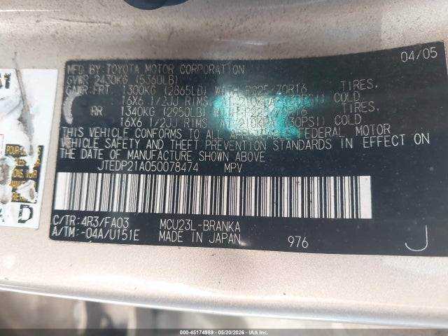 Toyota Highlander V6