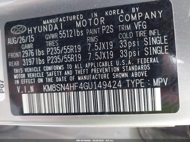 Hyundai SANTA FE Limited