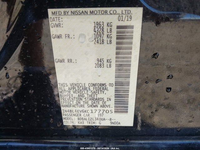 Nissan Altima 2.5 Sl