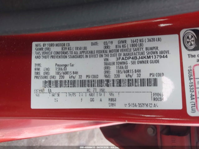 Ford Fiesta Se