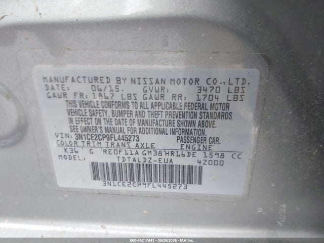 Nissan Versa Sv