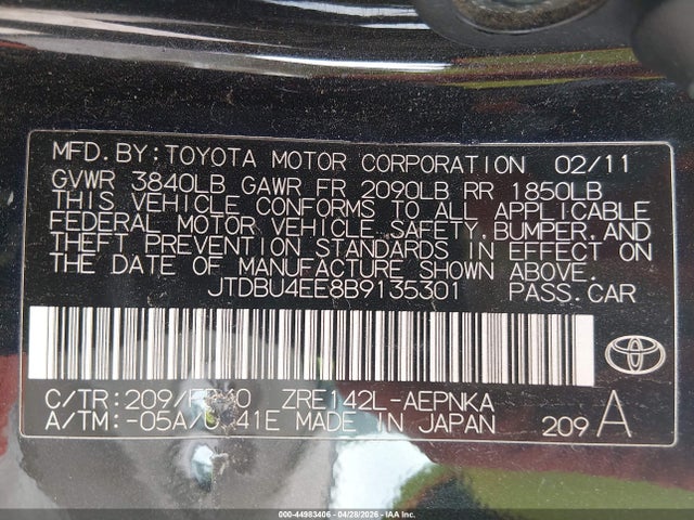 Toyota Corolla Le