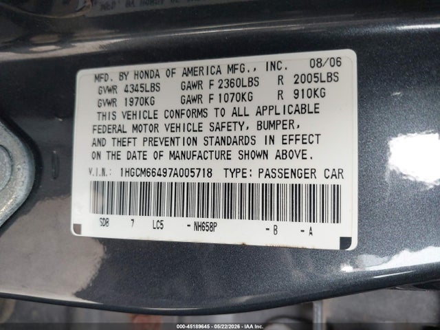 Honda Accord 3.0 Se