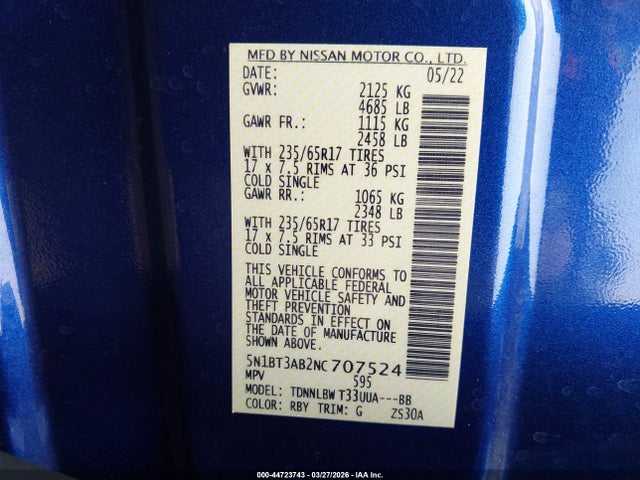 Nissan Rogue S Intelligent Awd