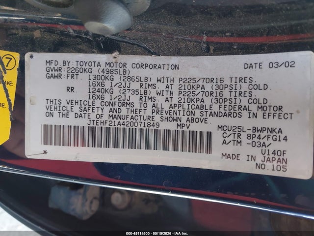Toyota Highlander V6