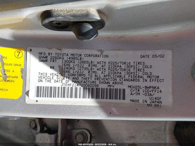 Toyota Highlander Limited V6