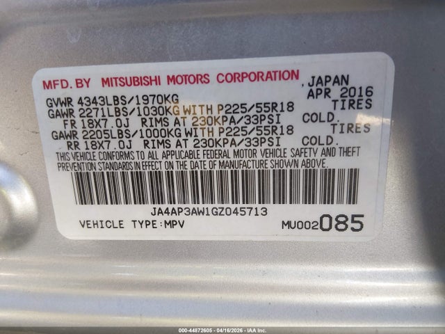 Mitsubishi Outlander 2.4 Es