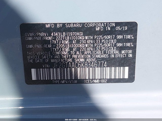 Subaru Crosstrek 2.0i