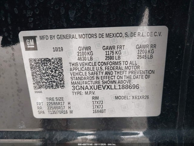 Chevrolet Equinox Awd Lt 1.5l Turbo