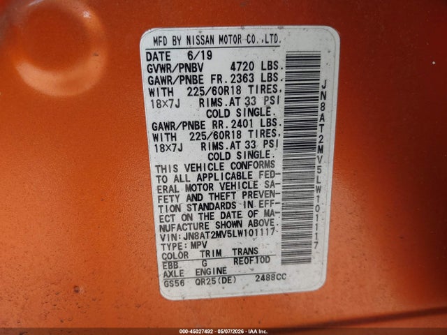 Nissan Rogue Sv Intelligent Awd