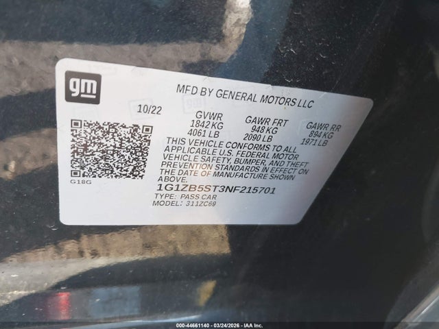 Chevrolet Malibu Fwd Ls