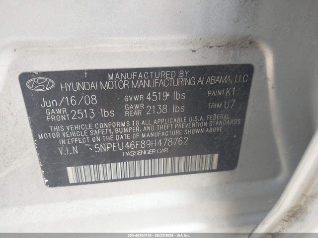 Hyundai SONATA Se V6
