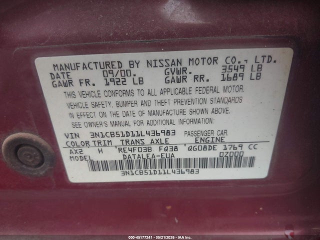 Nissan Sentra Gxe