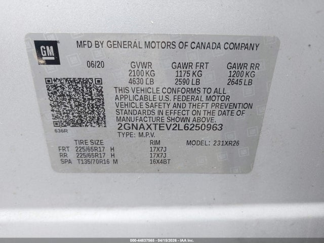 Chevrolet Equinox Awd 2fl