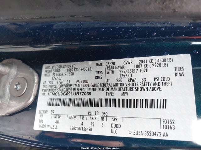 Ford Escape Se