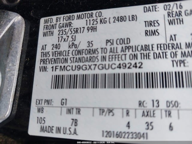 Ford Escape Se