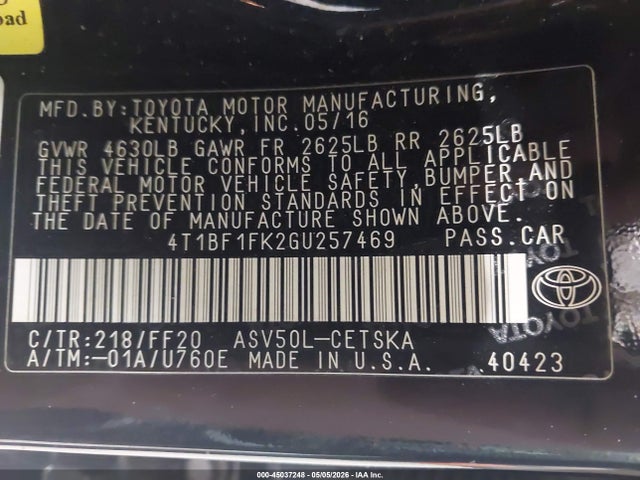 Toyota Camry Se