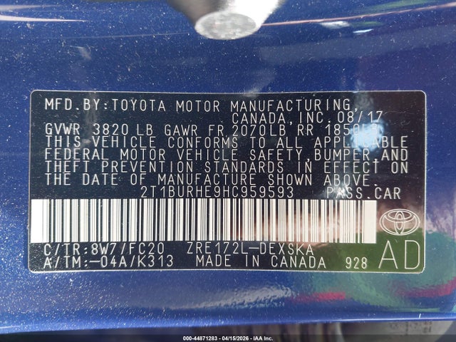 Toyota Corolla Se