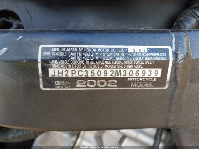 Honda Cbr600 F4
