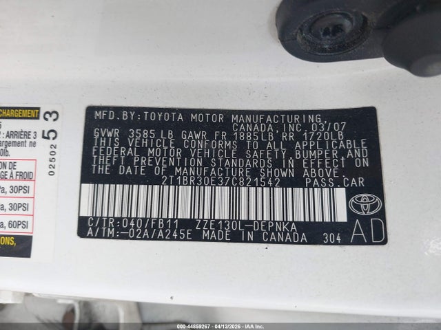 Toyota Corolla Le