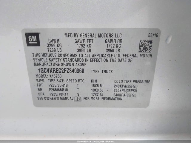 Chevrolet Silverado 1500 1lt