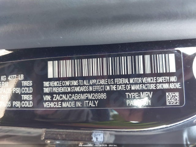 Jeep Renegade Jeepster Fwd