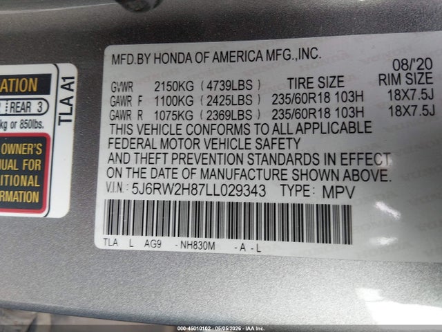 Honda CR-V Awd Ex-l