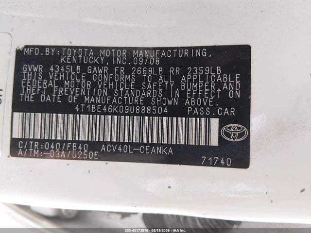 Toyota Camry Le