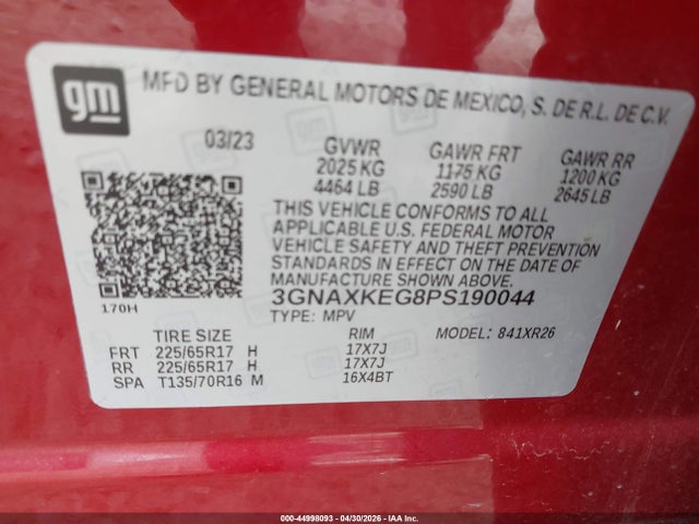 Chevrolet Equinox Fwd Lt