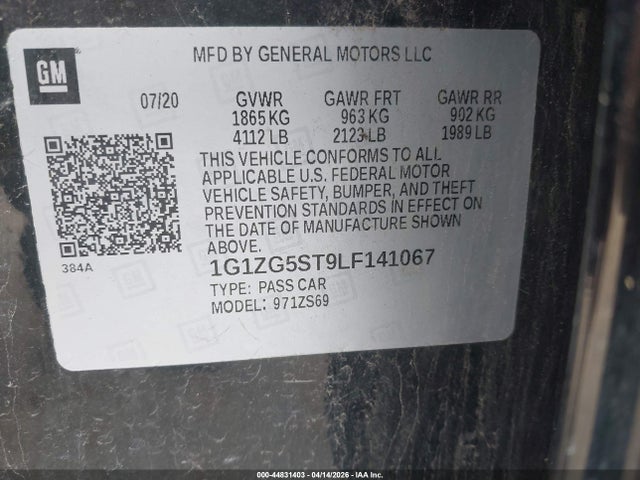 Chevrolet Malibu Fwd Rs