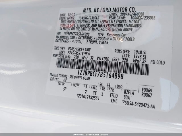 Ford Mustang Gt Premium