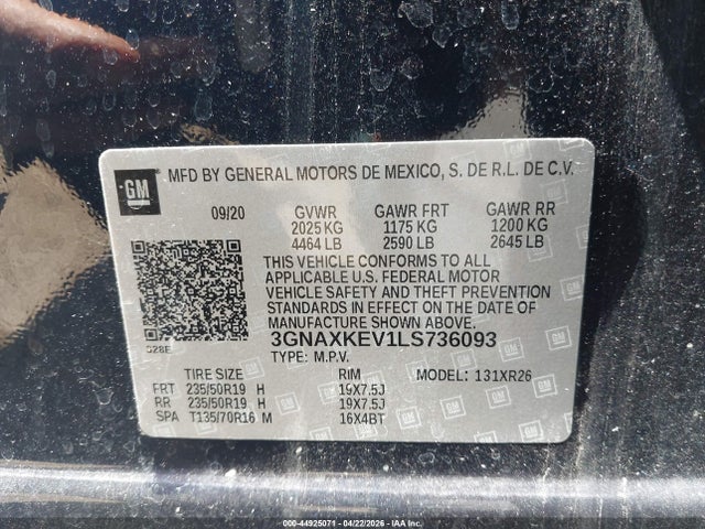 Chevrolet Equinox Fwd Lt 1.5l Turbo