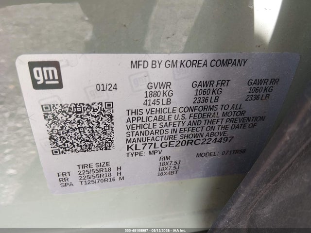 Chevrolet Trax Fwd 1rs