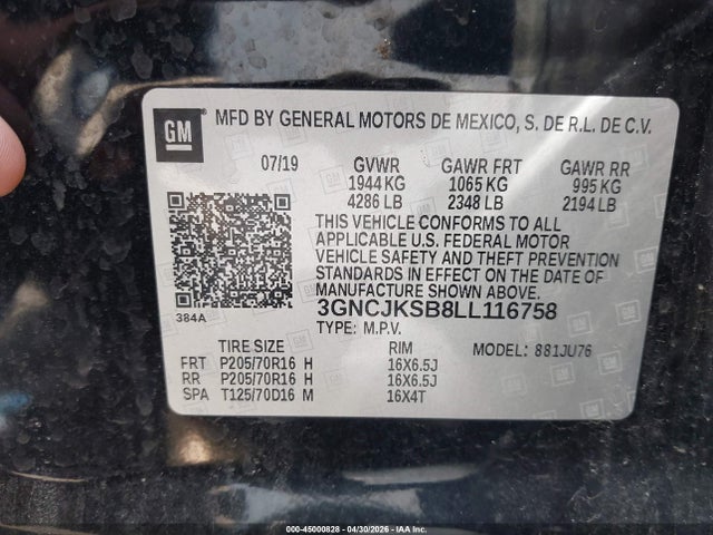 Chevrolet Trax Fwd Ls