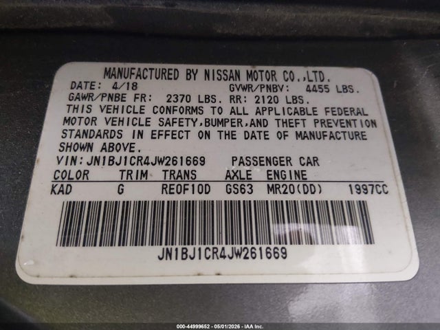 Nissan Rogue Sv