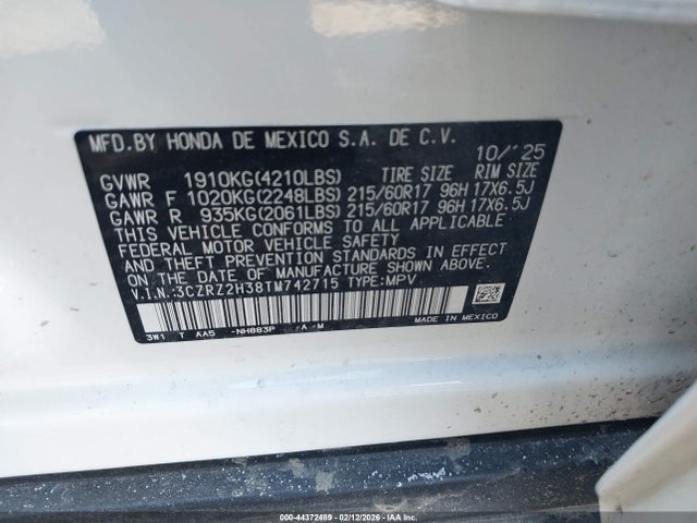 Honda HR-V Awd Lx