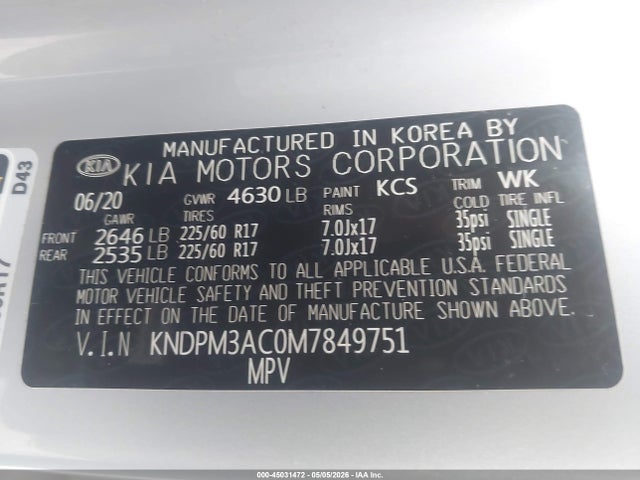 Kia Sportage Lx
