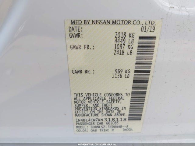 Nissan Altima 2.5 Sr