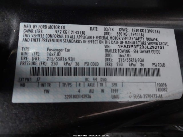 Ford Focus Se