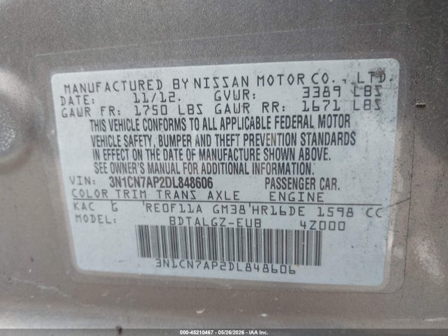 Nissan Versa 1.6 Sl