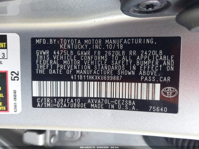 Toyota Camry Se
