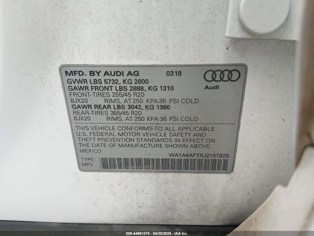 Audi Sq 3.0t Premium Plus