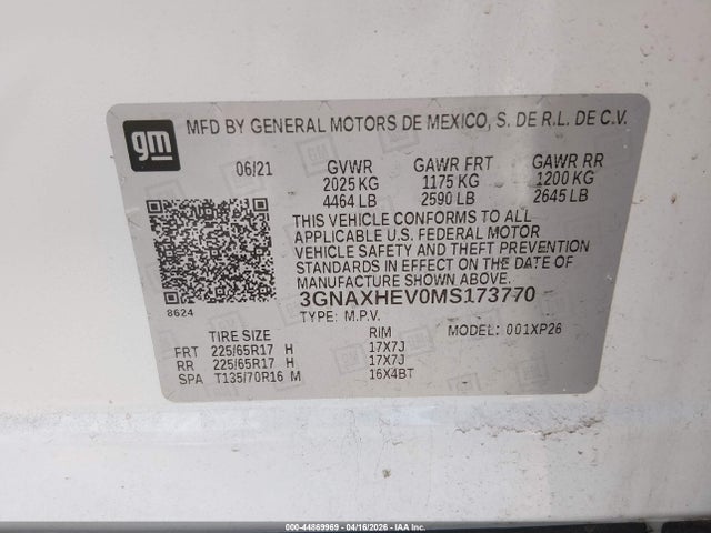 Chevrolet Equinox Fwd Ls