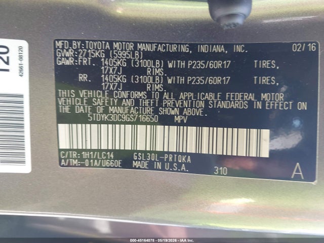 Toyota Sienna Xle 8 Passenger