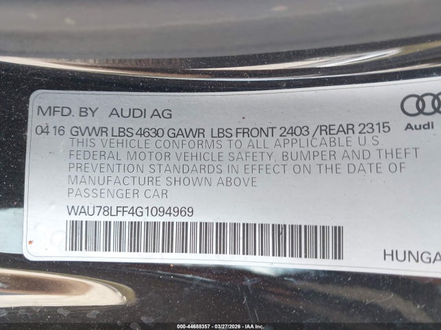 Audi A3 2.0t Premium
