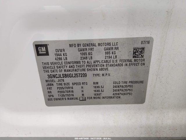 Chevrolet Trax Lt
