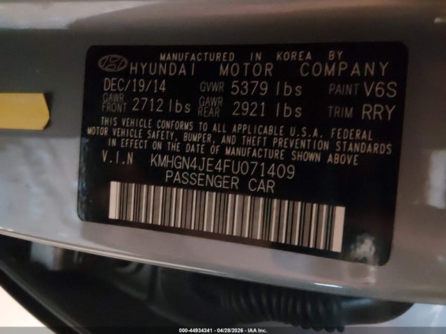 Hyundai Genesis 3.8