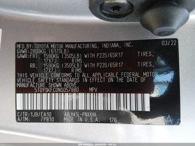 Toyota Sienna Xle